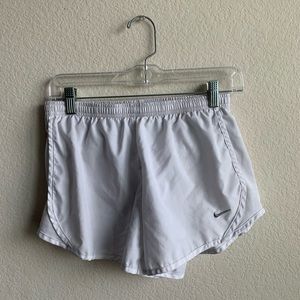 Nike Juniors/ Kids White Dri-Fit Shorts